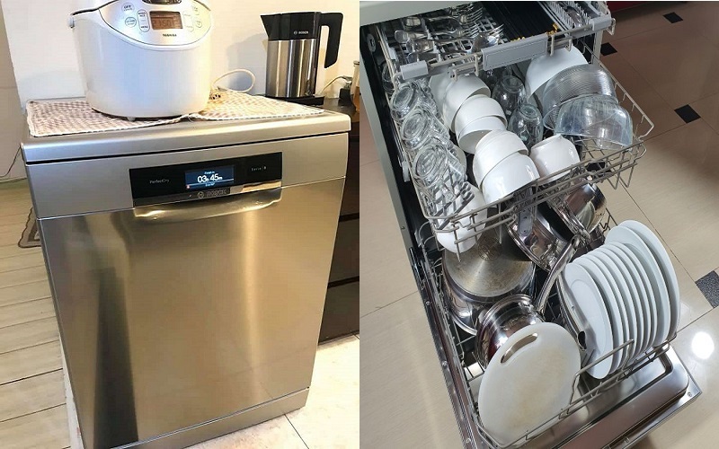 Máy rửa bát Bosch SMS8YCI01E giúp tiết kiệm thời gian và công sức