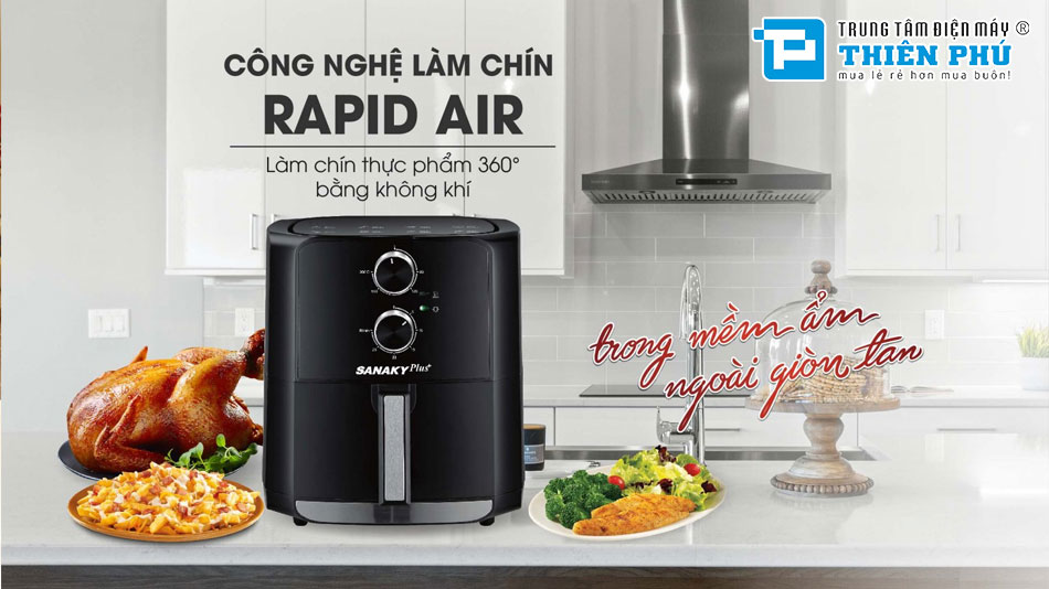 Nồi Chiên Không Dầu Sanaky 6.5 Lít VH-60AM1