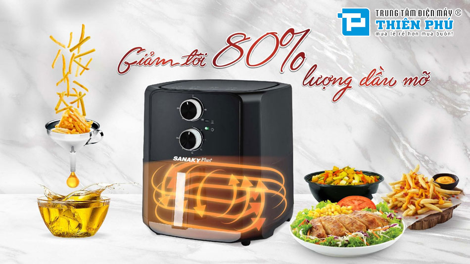 Nồi Chiên Không Dầu Sanaky 6.5 Lít VH-60AM1