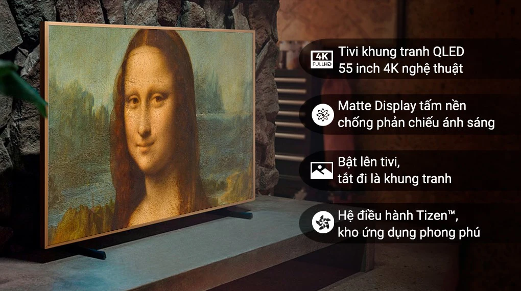 Smart Tivi Samsung 4K QA55LS03BAKXXV đỉnh cao nghệ thuật
