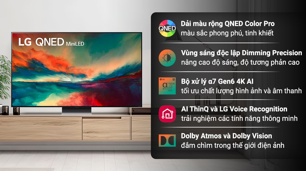 TOP Smart tivi LG QLED chính hãng bán chạy tháng 12/2023