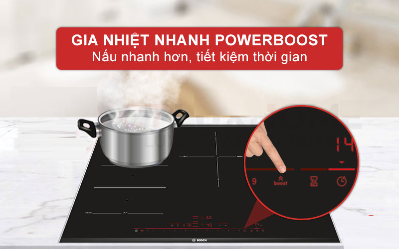 Tính năng của bếp từ 3 vùng nấu Bosch và Hafele