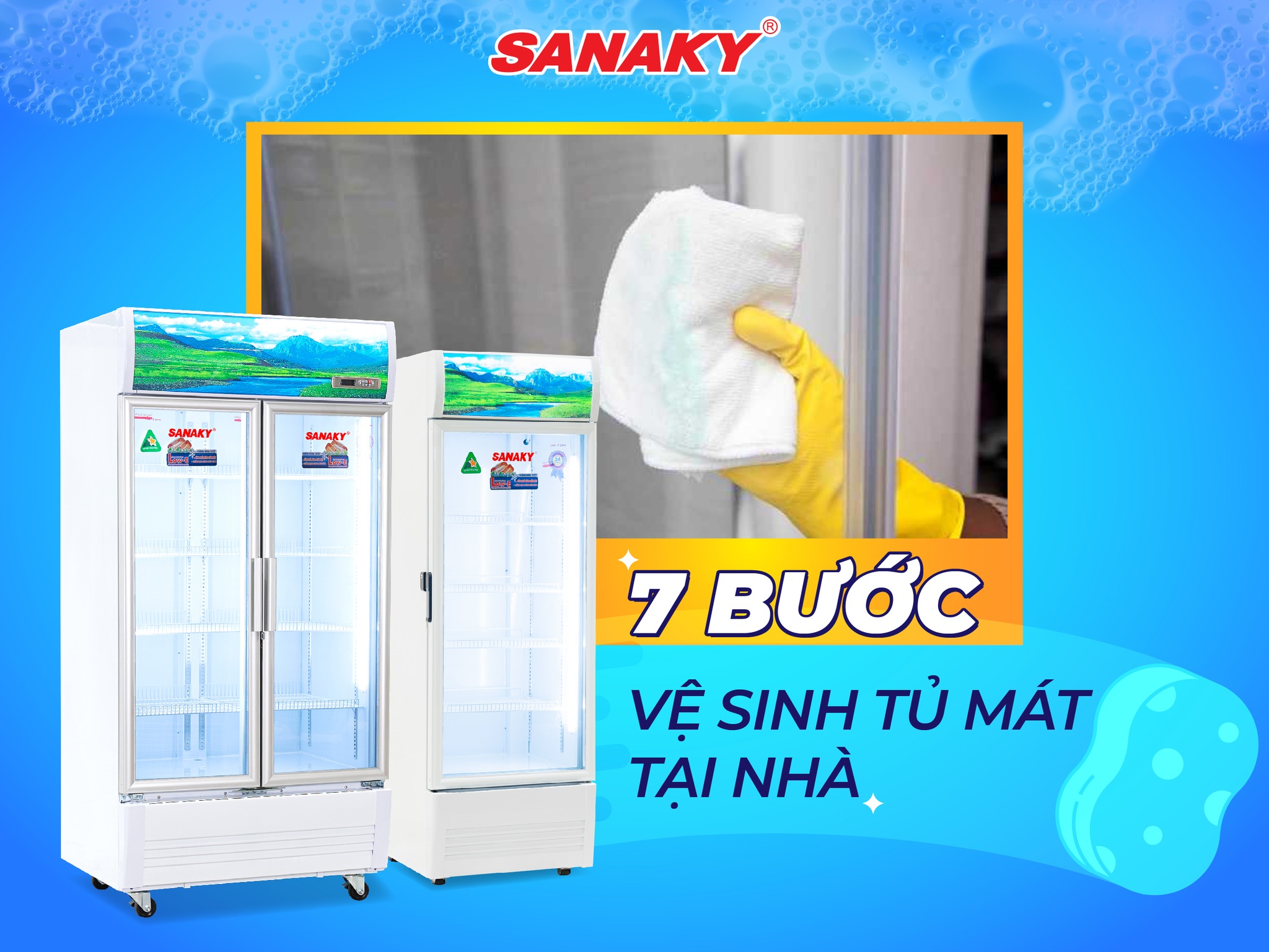 Tủ mát Sanaky 350 lít VH-3589K3 - Làm mát hiệu quả, tiết kiệm tối đa