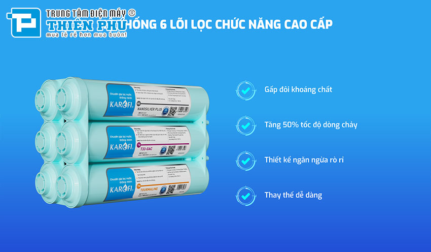 Máy Lọc Nước Karofi KAQ-U65 10 Lõi