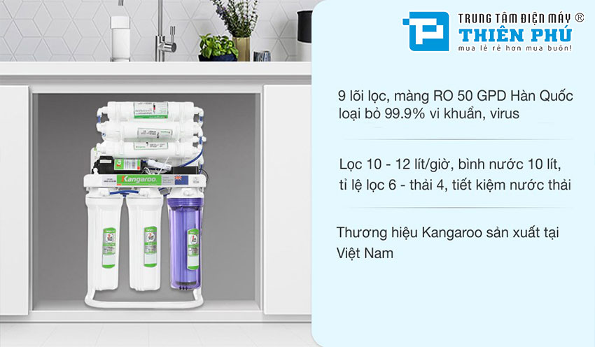 Máy Lọc Nước Kangaroo Hydrogen KGRP09HQ 9 Lõi