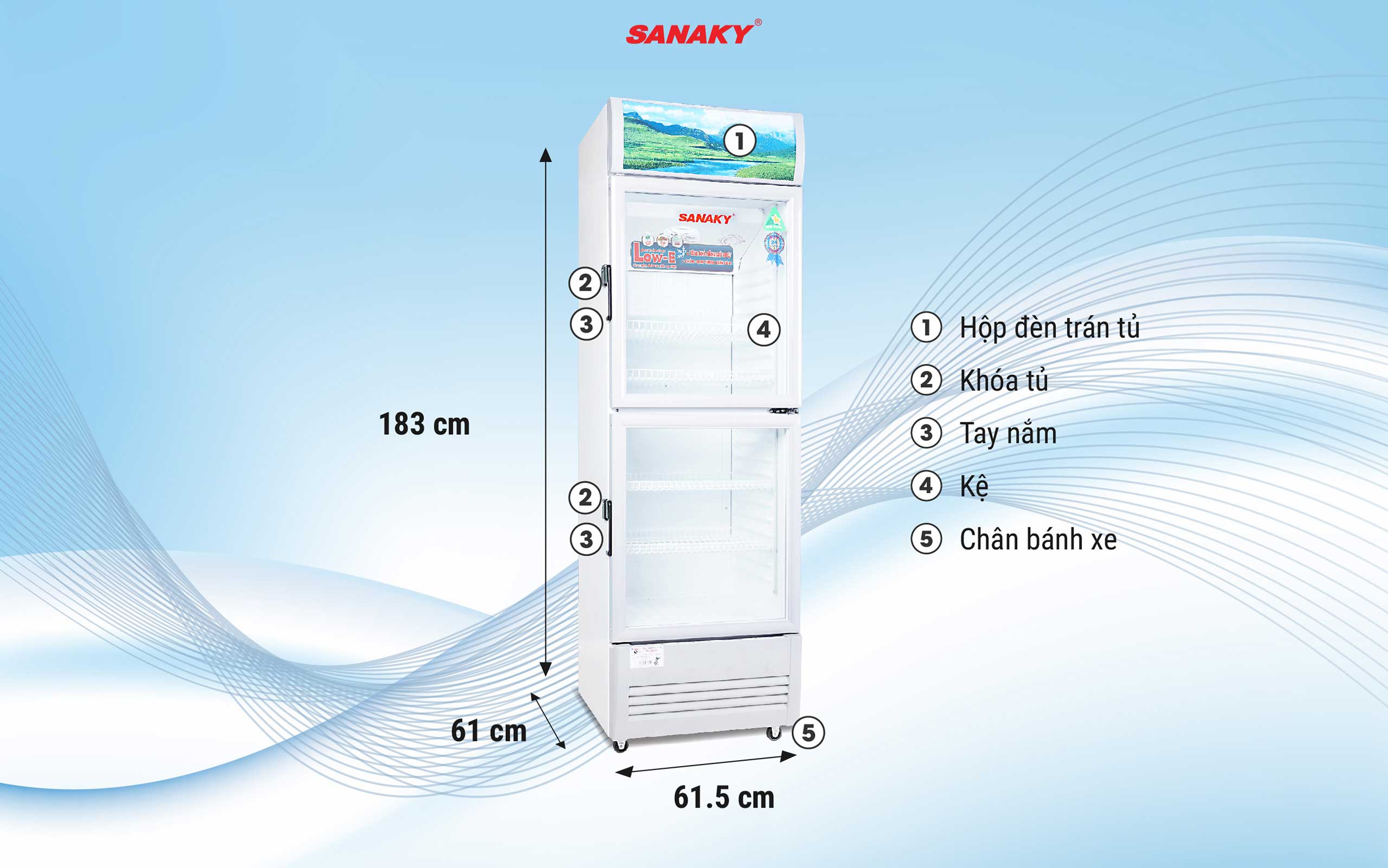 Tủ mát Sanaky 2 cánh VH-258WL: Đánh giá đặc điểm, ưu nhược điểm và hướng dẫn chọn mua