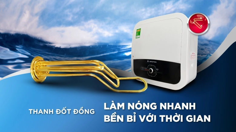 Bình nóng lạnh Ariston ANDRIS2 30RS vuông giá bao nhiều? Có những tính năng nào?