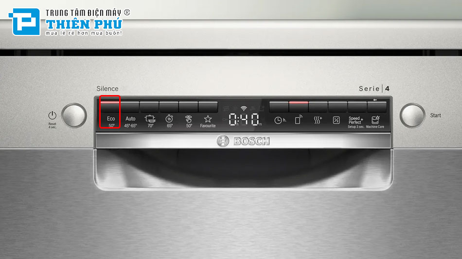 Máy Rửa Bát Bosch SMS4HMI07E 14 Bộ Series 4