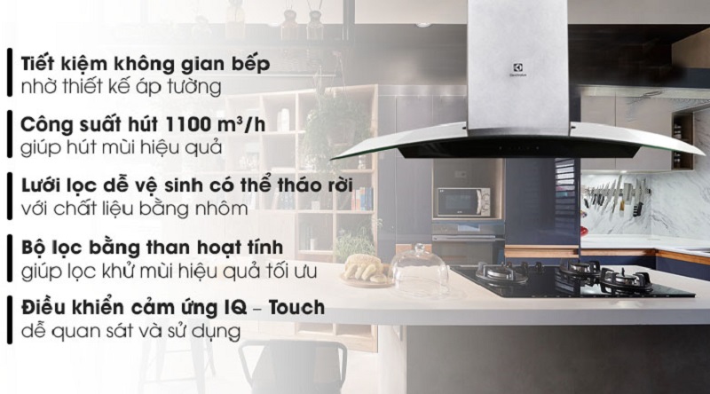 Các chức năng của máy hút mùi Electrolux EFC736GAR