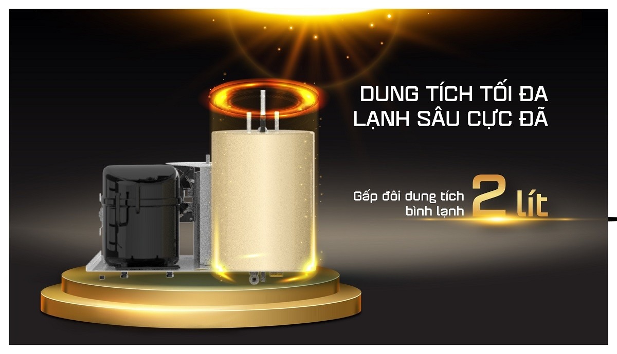 Phục vụ mọi nhu cầu với 3 chế độ nước nóng- lạnh- nguội