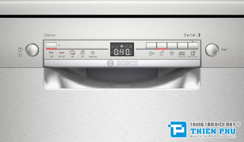 máy rửa bát Bosch serie 2 SMS2IVI61E công nghệ rửa nước nóng