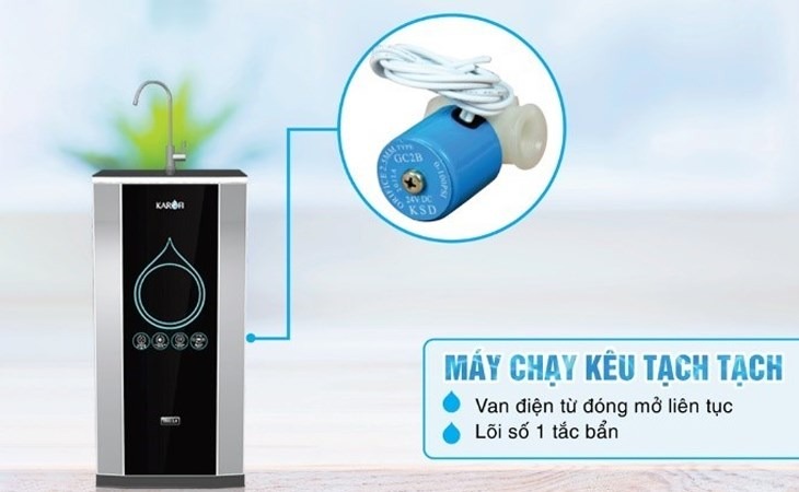 Máy chạy kêu tạch tạch