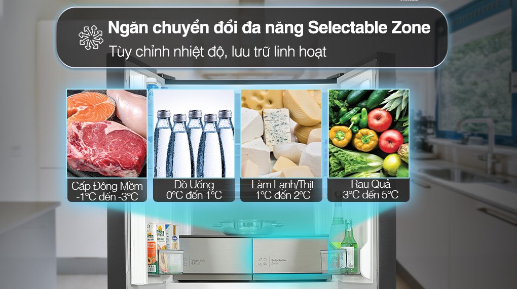 Vì sao nên chọn tủ lạnh Hitachi 4 cánh HR4N7520DSWDXVN cho phòng bếp?