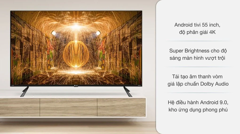 Smart Tivi Casper 55 inch 55UGA610- TOP 1 sản phẩm được bán chạy