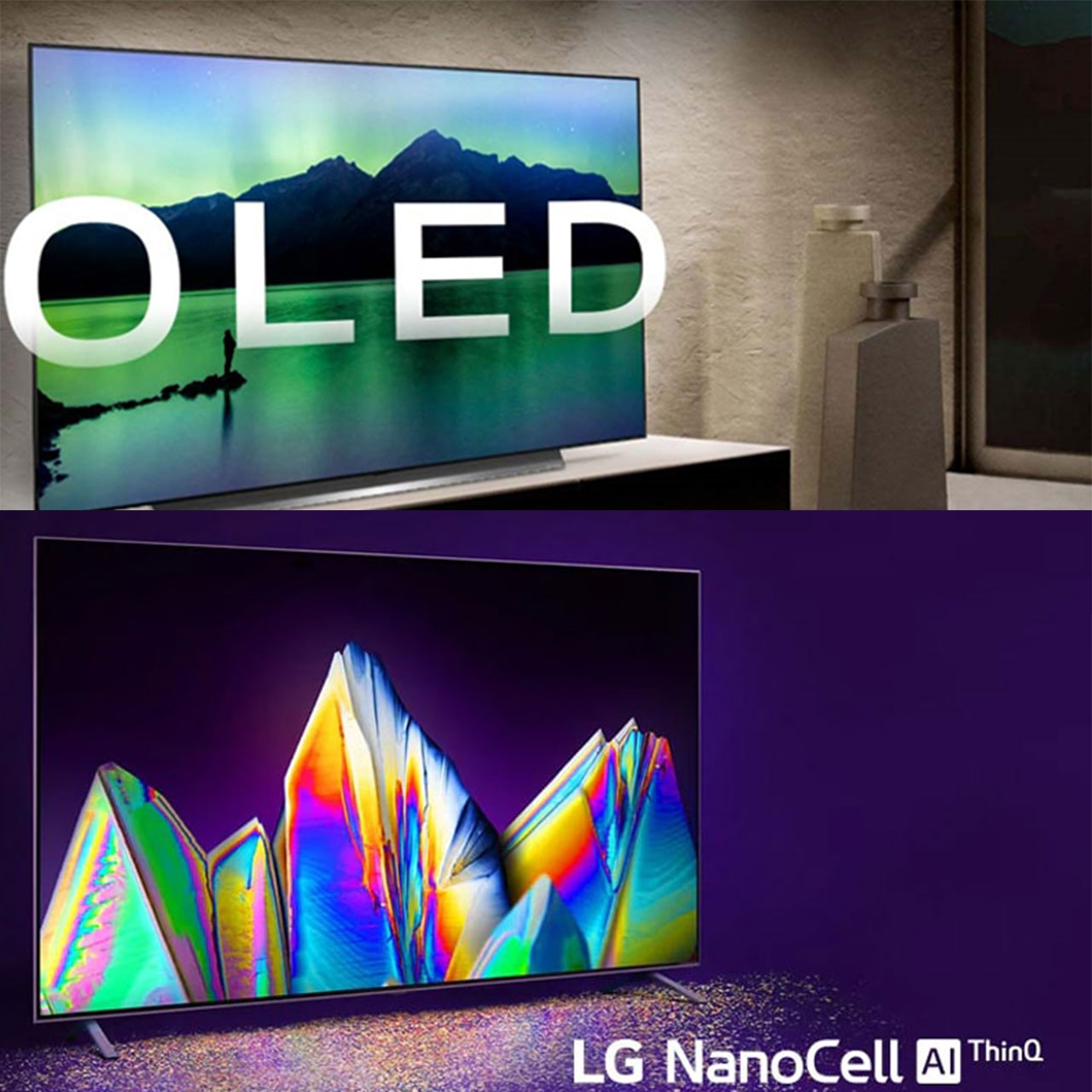 So sánh về loại màn hình OLED của tivi Sony và màn hình NanoCell của LG