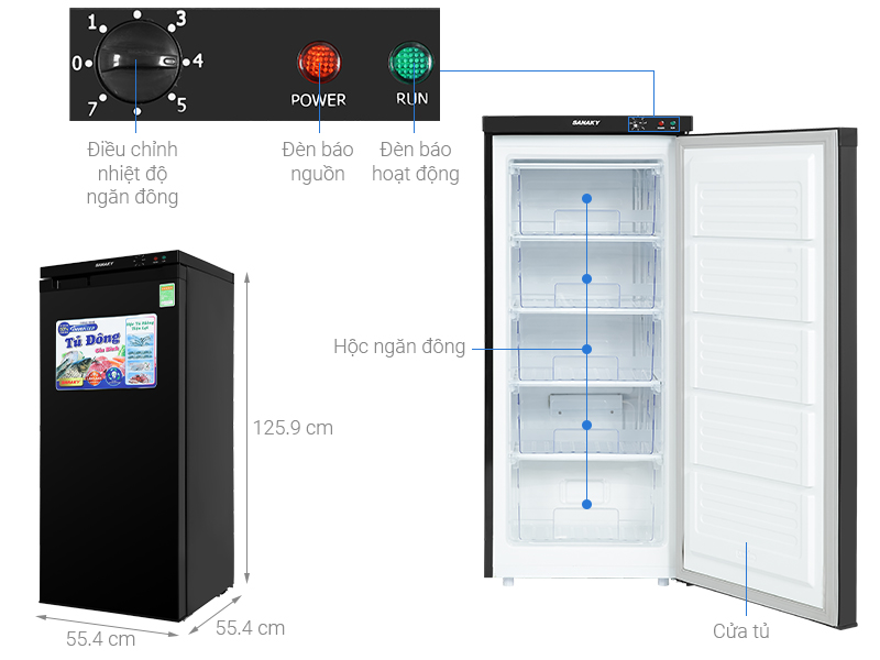 Sắm tủ đông Sanaky inverter VH-180VD3 với giá hơn 7 triệu liệu có xứng đáng?