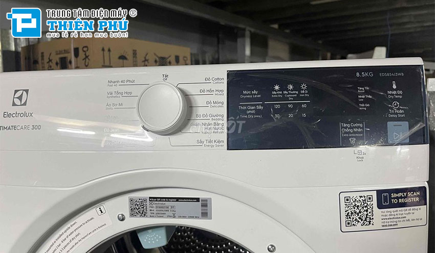 Máy sấy quần áo Electrolux EDV854J3WB có gì mà lại được nhiều người săn đón?