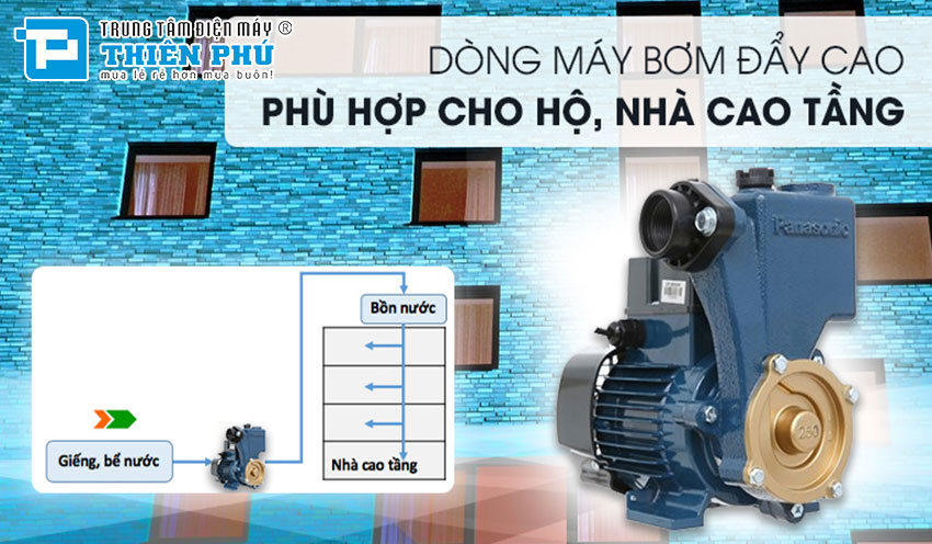 Máy Bơm Nước Đẩy Cao Panasonic GP-250JXK