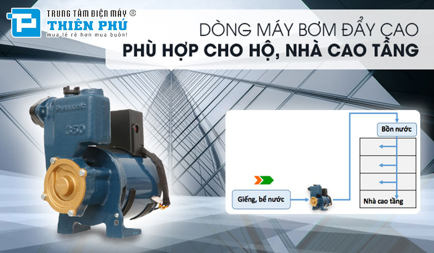 Máy Bơm Nước Đẩy Cao Panasonic GP-350JA