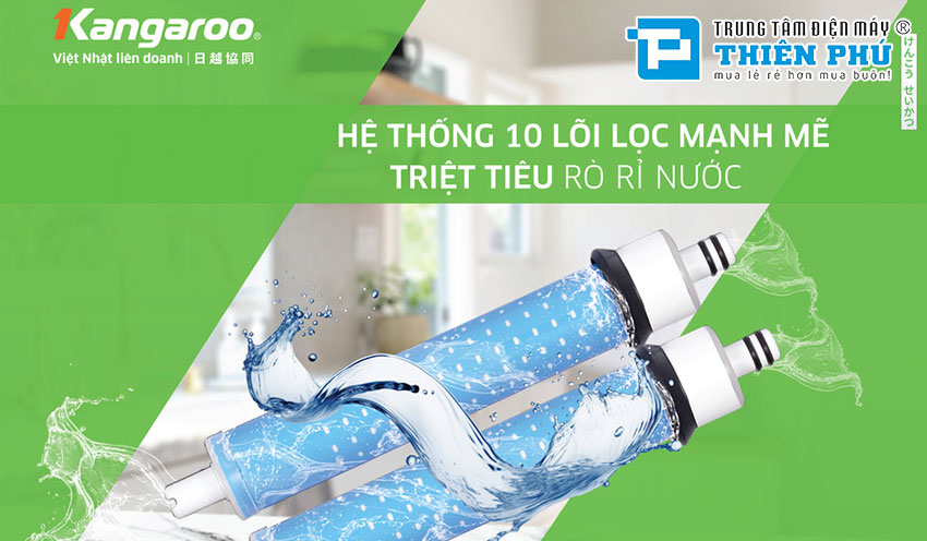 Máy Lọc Nước Kangaroo Nóng Lạnh KG10A16 - 10 Lõi