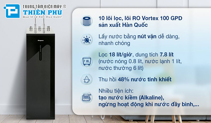 Máy Lọc Nước Kangaroo Nóng Lạnh KG10A18 - 10 Lõi