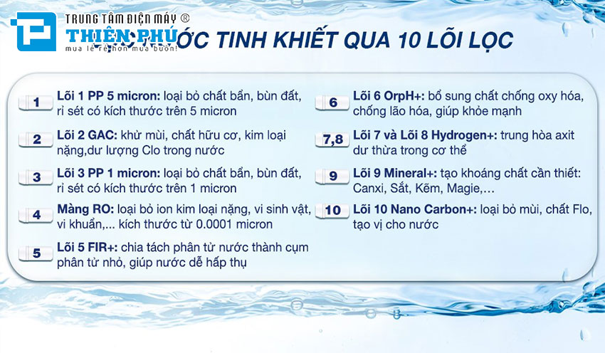 Máy Lọc Nước Kangaroo Hydrogen Nóng Lạnh KG10AP2 - 10 Lõi