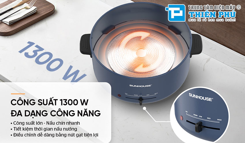 Nồi Lẩu Điện Sunhouse SHD4524 3.5 Lít