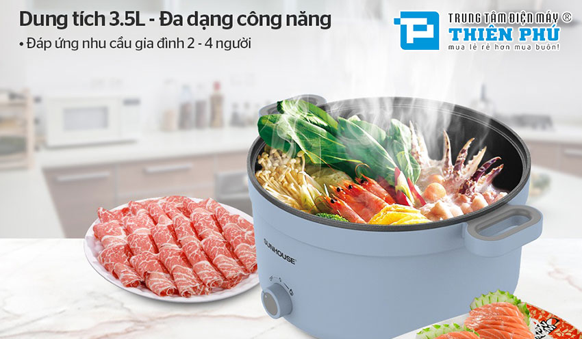 Nồi Lẩu Điện Sunhouse SHD4528 3.5 Lít