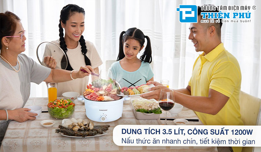 Nồi Lẩu Điện Sunhouse SHD4528 3.5 Lít