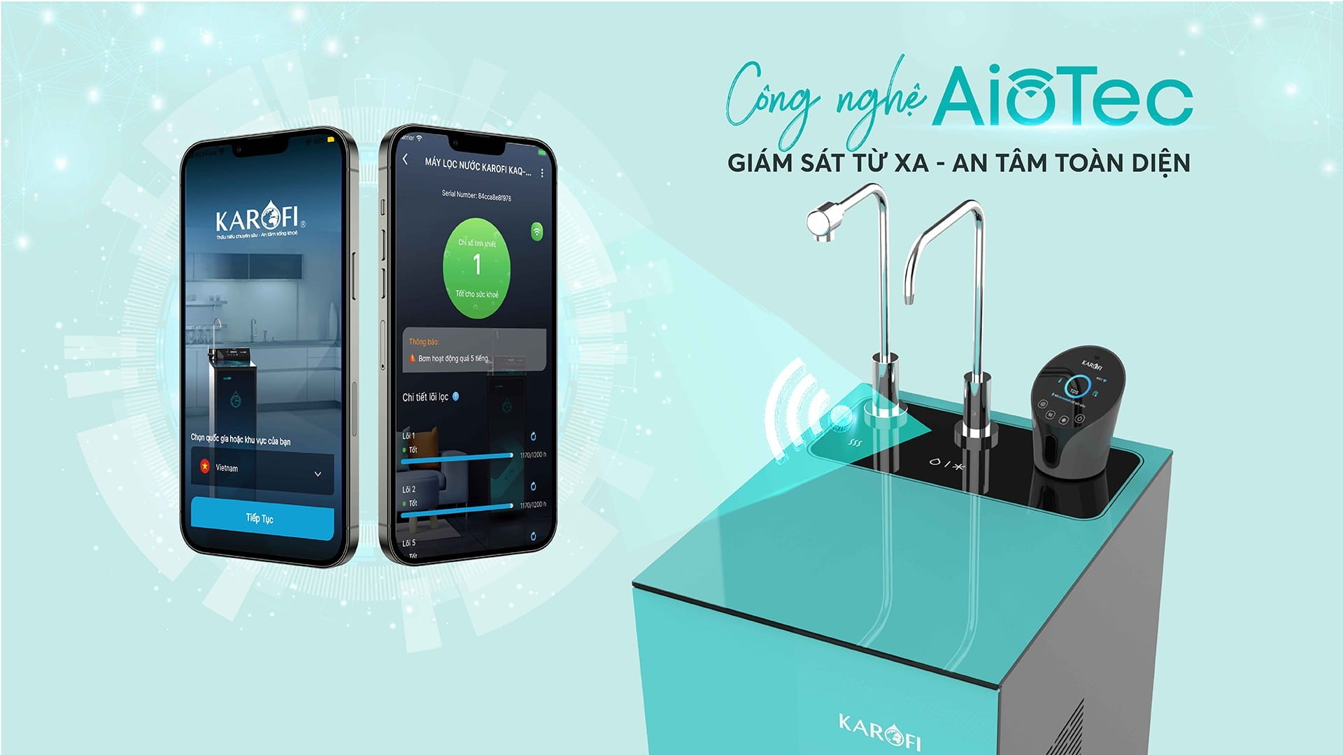 Theo dõi hoạt động của máy qua công nghệ AIoTec