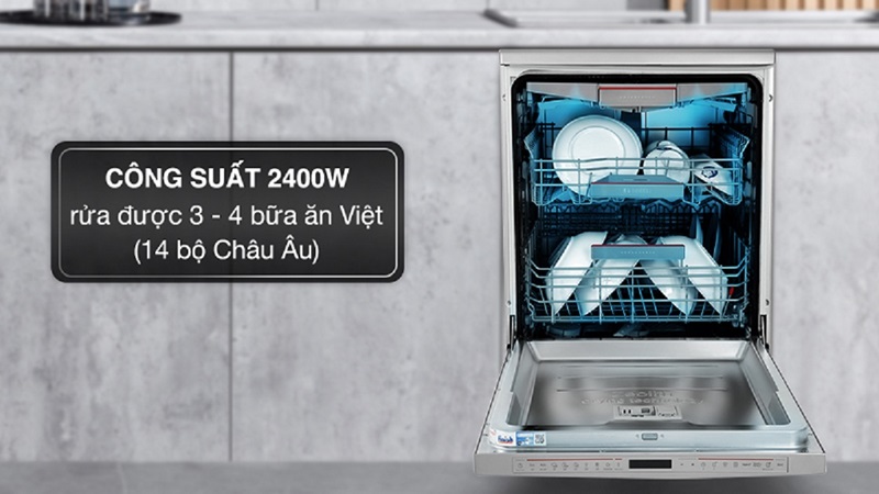 Bosch SMS8YCI01E tiêu thụ ít điện năng hơn