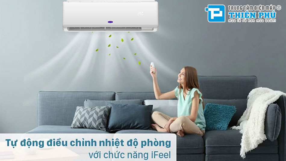 Điều Hòa Carrier 9000BTU 1 Chiều 42XFT009-02M1253/38XFT009-02M1253 Gas R32