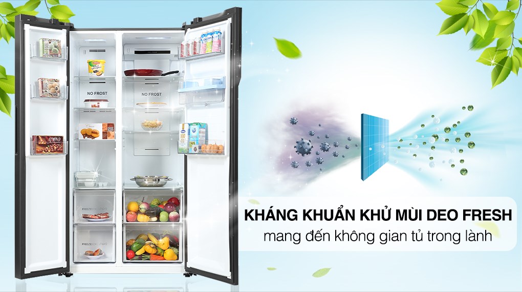 Khám phá công nghệ tuyệt vời trên tủ lạnh Aqua AQR-SW541XA(BL) 570 lít