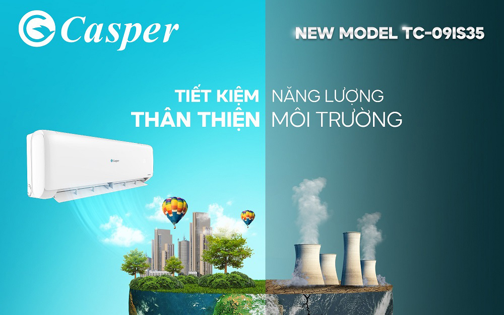 Điều hòa Casper  TC-09IS35 tiết kiệm điện năng như thế nào