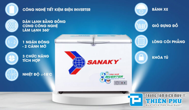 Khám phá 7 đặc điểm nổi bật của tủ đông Sanaky Inverter VH-2899A3