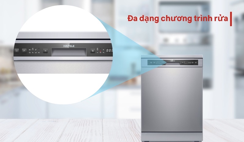 máy rửa bát Hafele 12 bộ HDW-F60G đa dạng tính năng