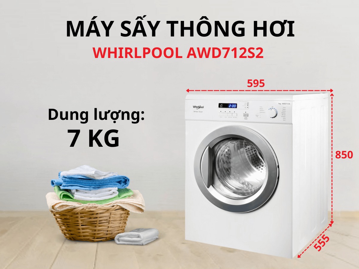 Top 3 mẫu máy sấy quần áo WhirlPool tốt nhất hiện nay cho bạn tham khảo