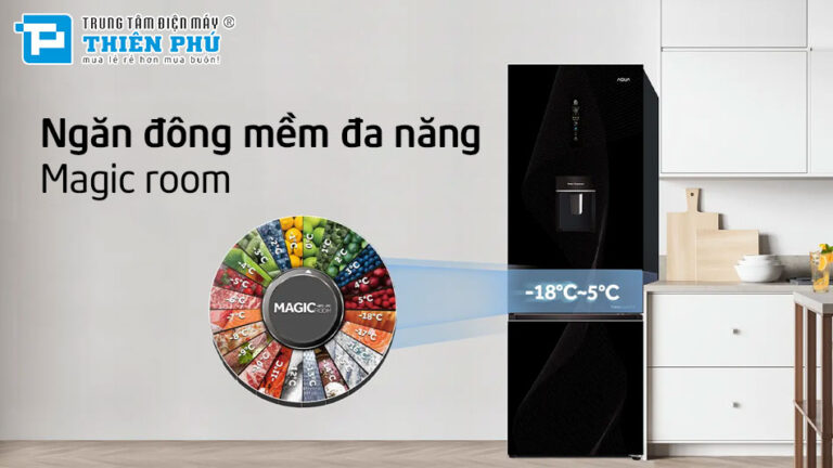 Tủ lạnh Aqua inverter AQR-B380MA(WGP)U1 giải pháp bảo quản thực phẩm tối ưu, tiết kiệm điện năng