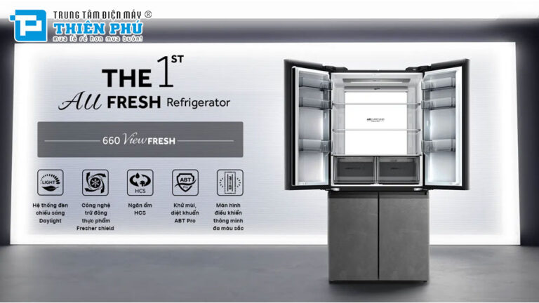 Tủ lạnh Aqua inverter Multi Door AQR-M727XA(GS)U1 sang trọng, hiện đại và tiết kiệm năng lượng