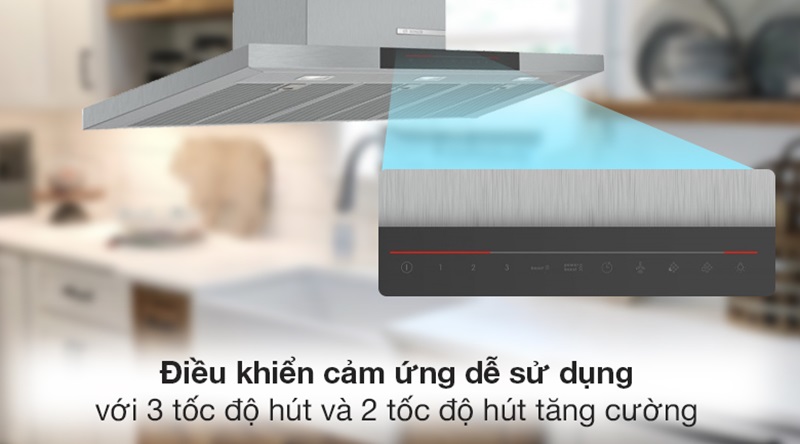 Máy hút mùi Bosch DWB98JQ50B nhiều chức năng cho bạn trải nghiệm