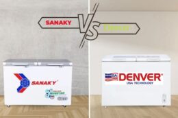 Cùng tầm giá thì nên mua tủ đông Sanaky VH-4099W3 hay Denver AS 428MDI