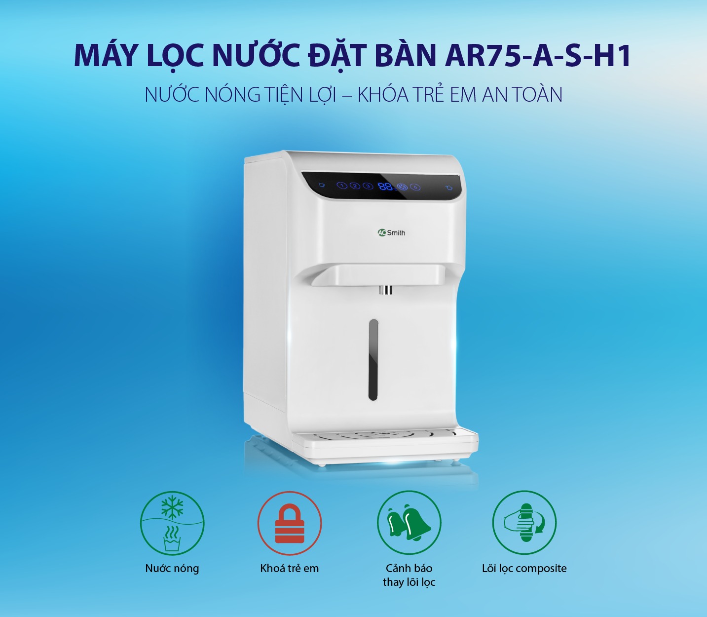 Giới thiệu chung về máy lọc nước AO Smith AR75-A-S-H1