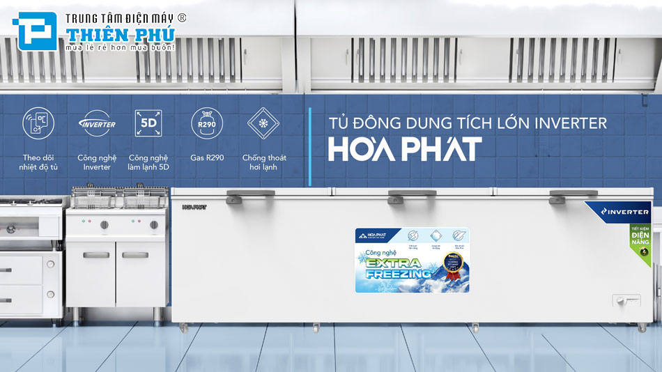 Tủ Đông Hòa Phát Inverter 1190 Lít HPF AD81190