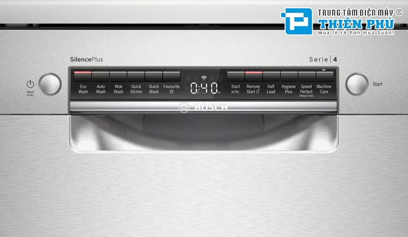 máy rửa bát Bosch SMS4IVI01P nhiều tính năng hiện đại