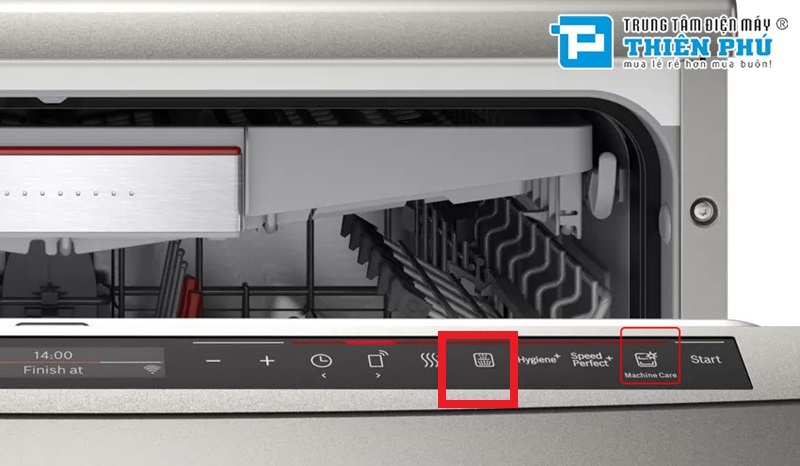 Chế độ Intensive Zone của máy rửa bát Bosch âm tủ