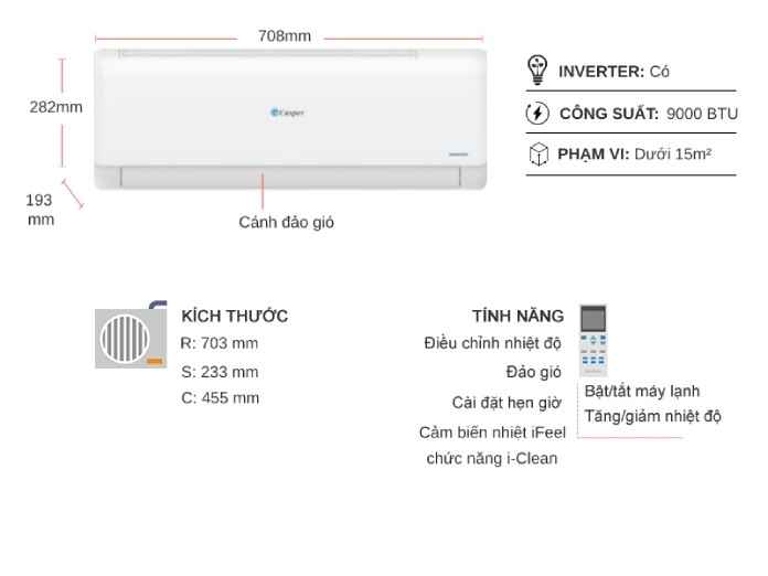 TOP 3 chiếc điều hòa Casper inverter đáng mua nhất mùa hè năm nay