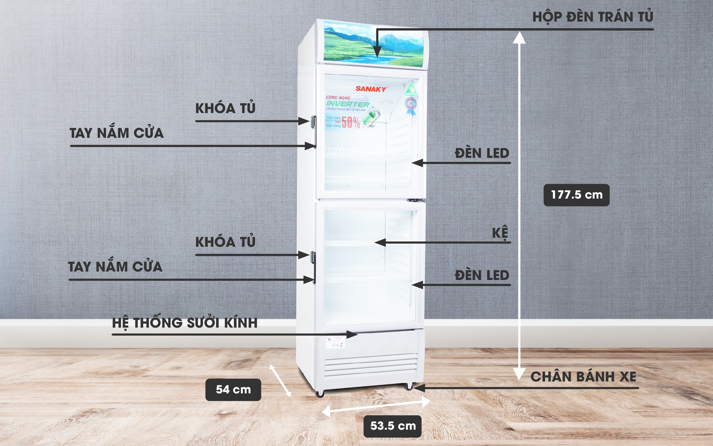 Những lý do khiến tủ mát Sanaky 2 cánh VH-258W3L bán chạy nhất hiện nay