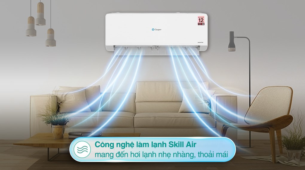 3 ưu điểm ăn đứt đối thủ của điều hòa Casper QC-12IU36A so với dòng máy cùng phân khúc