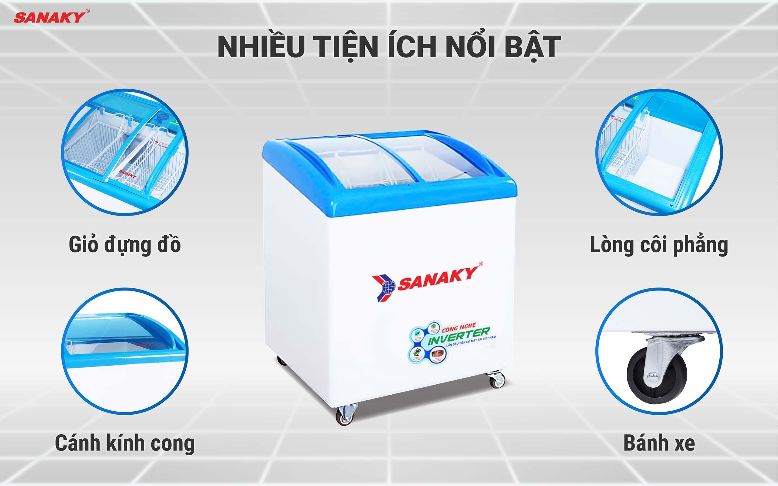 Giới thiệu một số mẫu tủ đông Sanaky inverter đang làm mưa làm gió trên thị trường