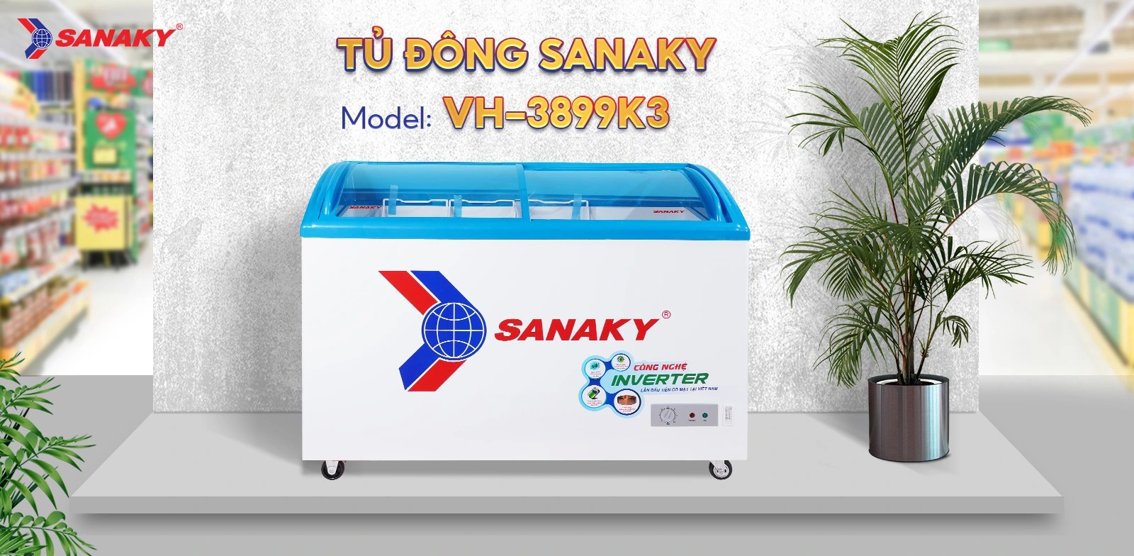 Tủ đông Sanaky VH-3899K3 - Thiết kế hiện đại, làm lạnh cực hiệu quả và công nghệ vượt trội